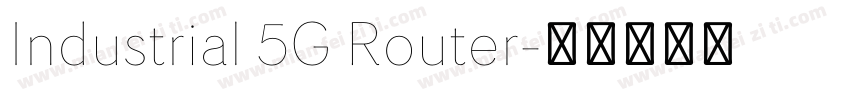 Industrial 5G Router字体转换